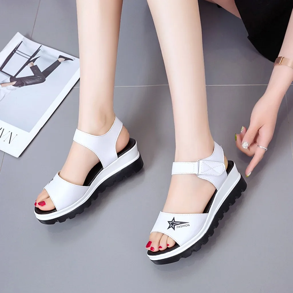 Новинка 2019 года сезон весна-лето женские летние повседневные Босоножки с