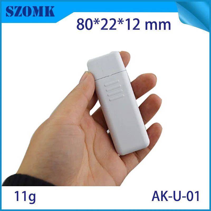 Szomk пластиковый usb корпус diy электронная проектная коробка (10 шт.) 80*22*12 мм палка