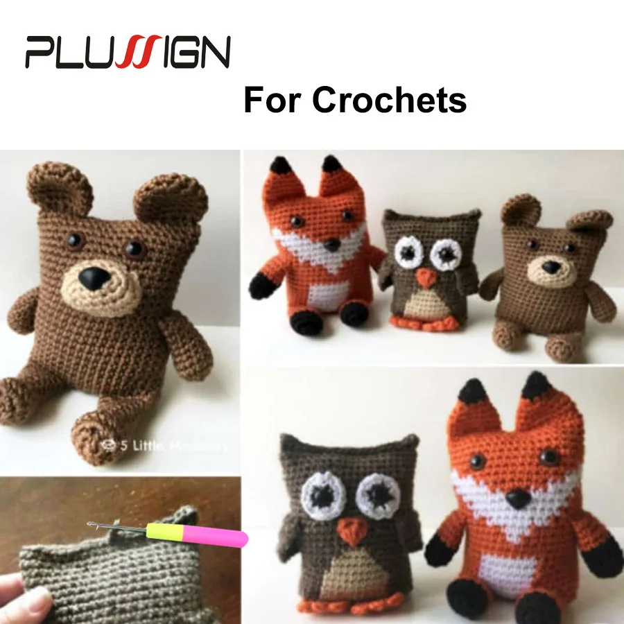 

Plussign 1 Piece Plastic Handle Crochet Hook Hair Needle Wig Tools 15Cm Removable Crochet Needle Hair Braiding Hook For Braids