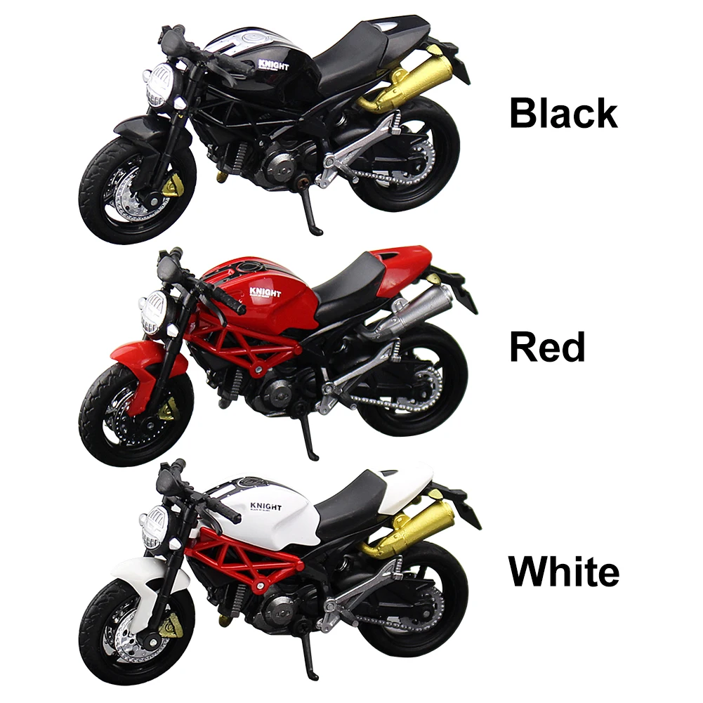 1:18 Diecast Motorcycle Plastic Collection Gift Off-road Vehicle Lightweight Portable Office Children Model Toy Home Car Decor