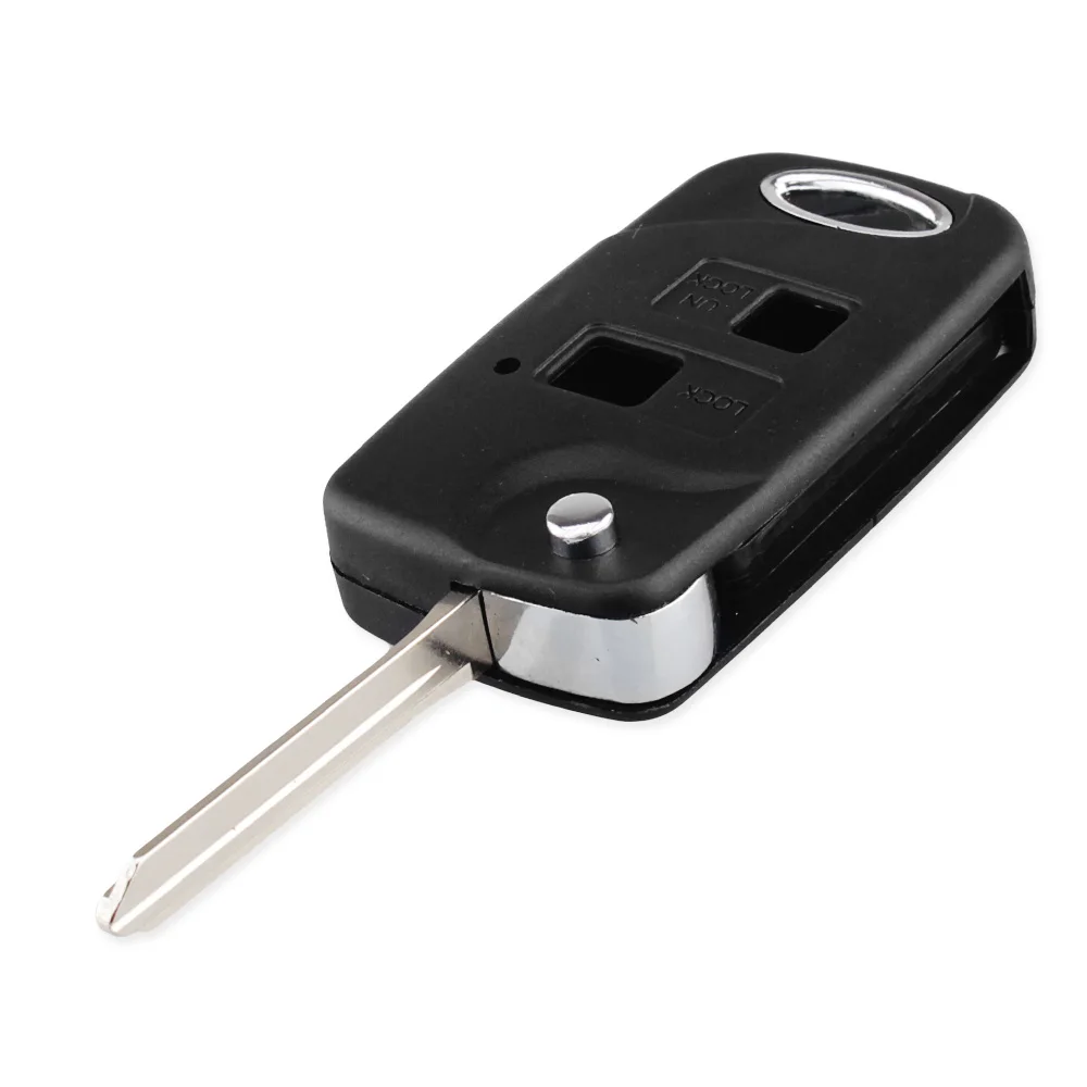 KEYYOU дистанционный автомобильный чехол складной флип-чехол для ключей Fob 2 кнопки
