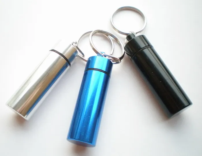 Алюминиевый Чехол для таблеток 1 шт. кеш контейнер гео Кеш брелок лекарств