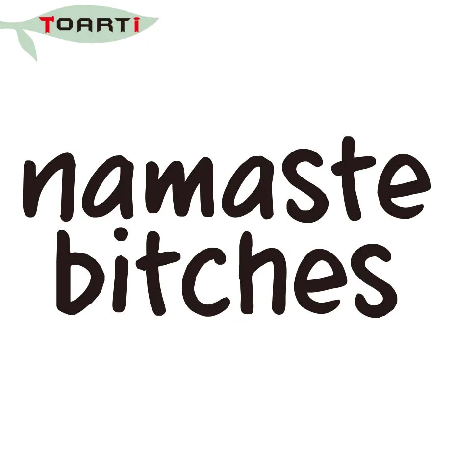 Забавный стикер для автомобиля Namaste Bitches JDM съемный водонепроницаемый на окно