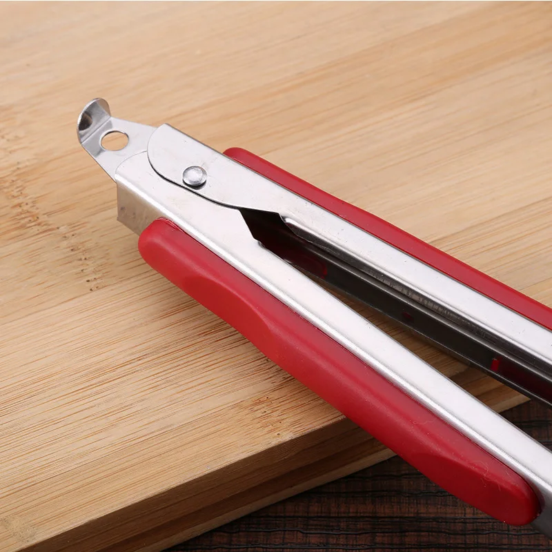 BBQ Tongs 9/12/14 inch Stainless Steel and Plastic Handle Kitchen Food Tools Clip Barbecue Clamp | Дом и сад