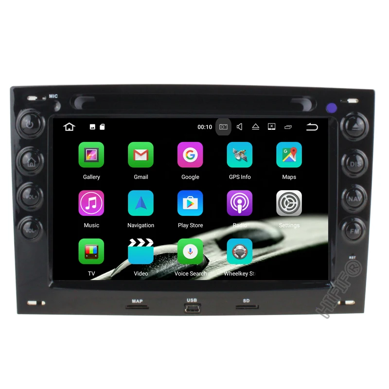 Автомобильный DVD радиоплеер IPS 4G + 64G Android 10 для Renault Megane 2 ii 2006 2007 2008 2009 2010 с BT Wifi