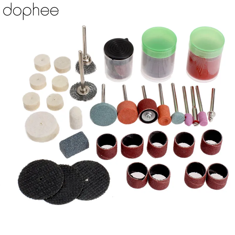 

Dophee 75 шт. мини-дрель Dremel аксессуары вращающаяся Полировка Шлифовка резка резьба сверла для Dremel вращающийся инструмент DIY Инструменты