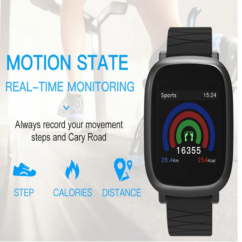 Hangrui M30 Smart Bracelet 1.3 inch Color Screen Wristband Fitness Tracker Heart Rate Waterproof Sport | Электроника