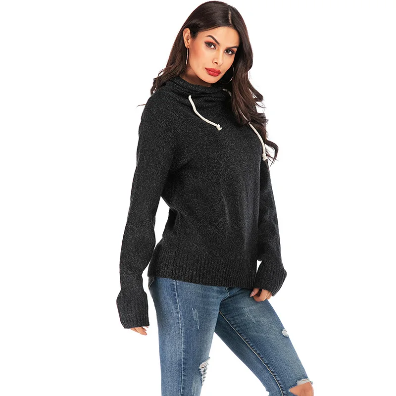Suvamce Autumn Winter Casual Knitted 2 Solid Color Sweater Fashion Size S-xl Loose Women Pullover Jl-yh077 | Женская одежда
