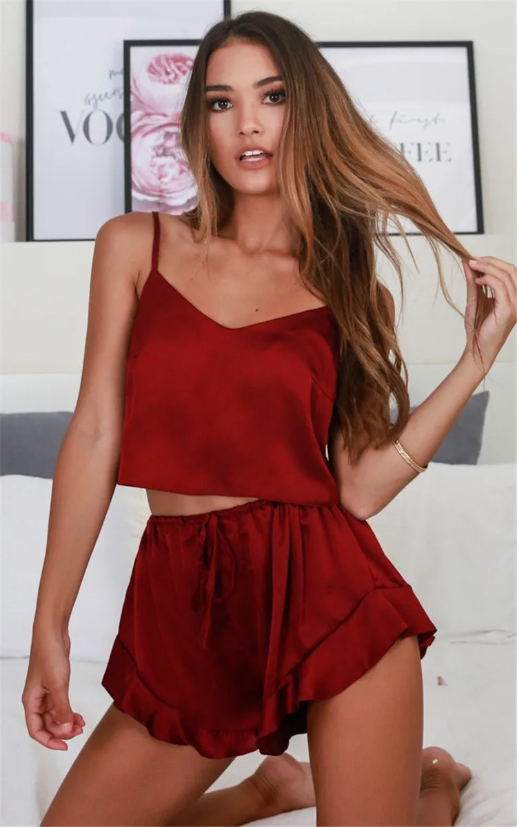 2018 женский летний комплект из двух предметов синий полосатый укороченный топ без