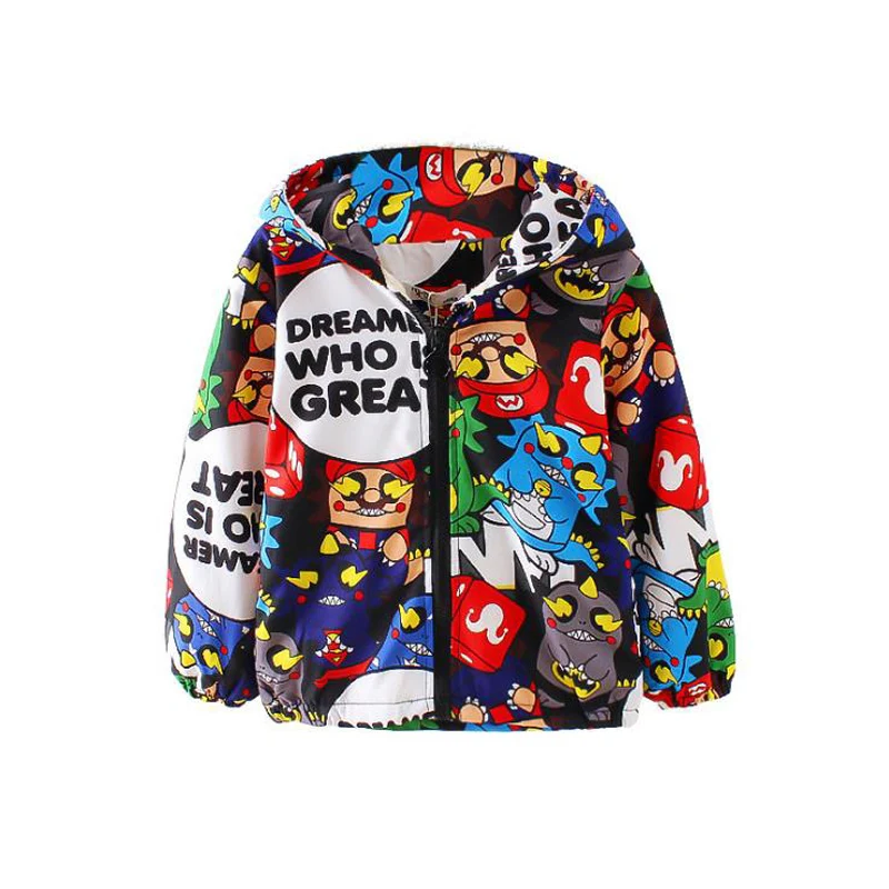 Детская куртка с капюшоном и принтом на возраст 3 года |