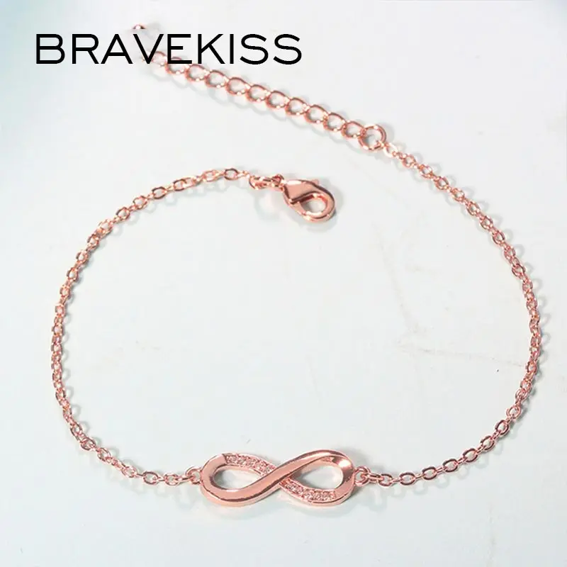 Браслет с буквами бесконечности BRAVEKISS Initial для женщин лучший друг дружба