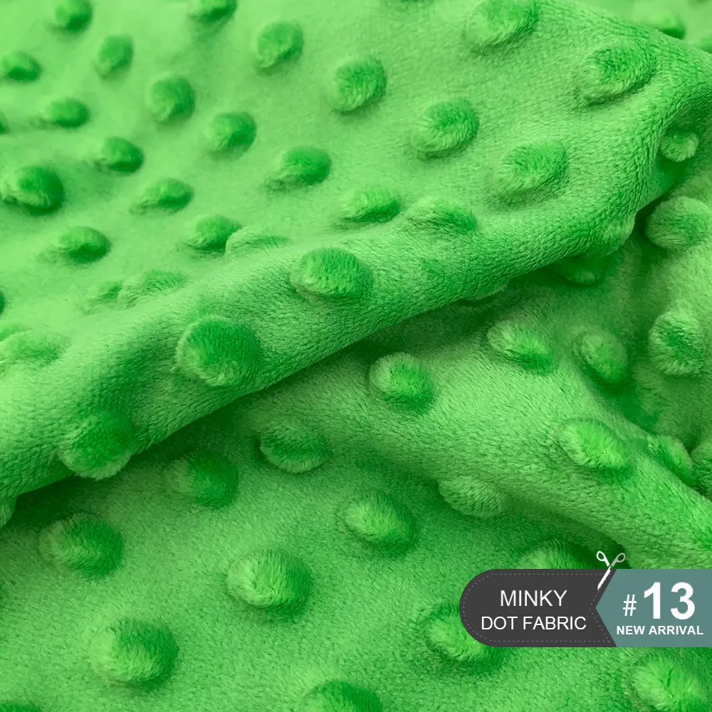 13 1 шт. 45x45 см 30 цветов супер мягкая ткань Minky Dot ручная работа шитье одеяло игрушки материал антипиллинг плюшевая ткань экологически чистая - Цвет: 13
