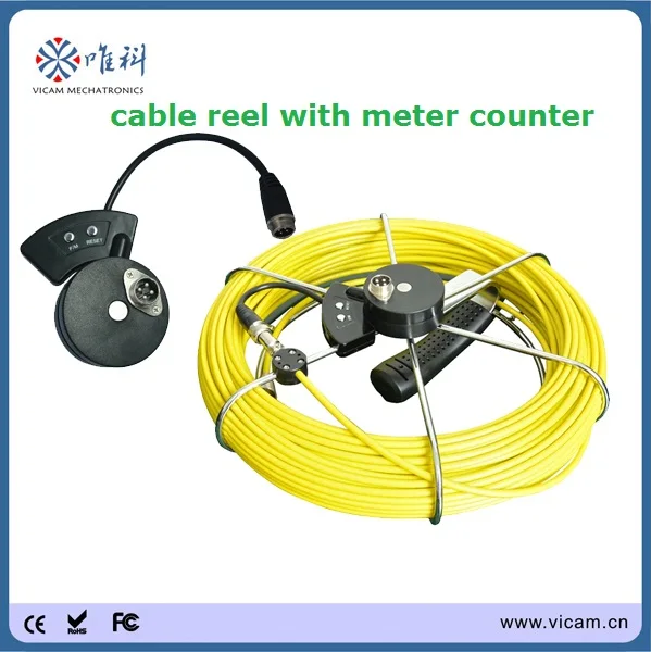 Водонепроницаемая камера видеонаблюдения со счетчиком метров и передатчиком |
