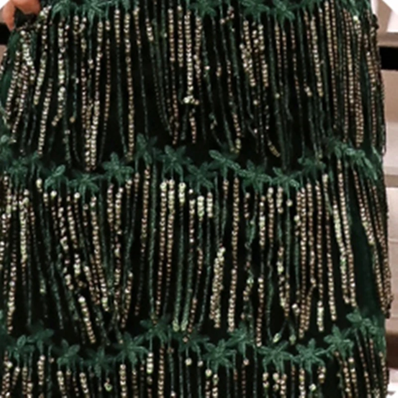Платье с пайетками Ленточки Короткие коктейльные платья Vestido De Soiree V образным вырезом с коротким рукавом темно-зеленое вечернее платье для выпускного, коктейльной вечеринки платье TS1130