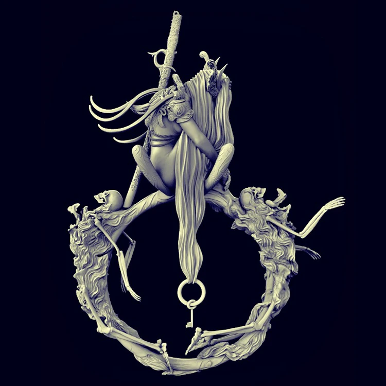 1/20 THE RING OF SOULS, фигурка из смолы GK, серия Fantasy theme, комплект в разобранном и неокрашенном виде