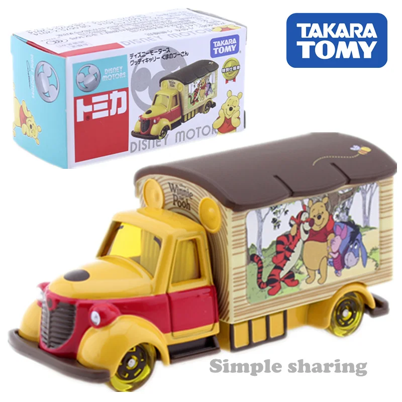 Takara Tomy Tomica Disney Motors Goody Carry Винни Пух литой металлический популярный миниатюрный