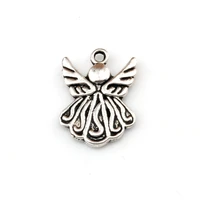 zinc alloy angel wing charm pendants 20pcslot fashion religion jewelry diy fit bracelets necklace earrings 15x21 2mm a 494