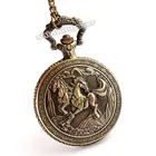 2020 античные, ретро, бронзовые лошадь кварцевые карманные часы с цепочкой подвеска Уникальный Matel Карманный Брелок часы для мужчин и женщин Подарки