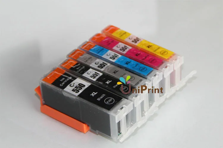 Картридж для принтера Canon MG6350 MG7150 MG7550 IP8750 pgi550 CLI 551 GY|ink cartridge|ink cartridge for canoncompatible ink |