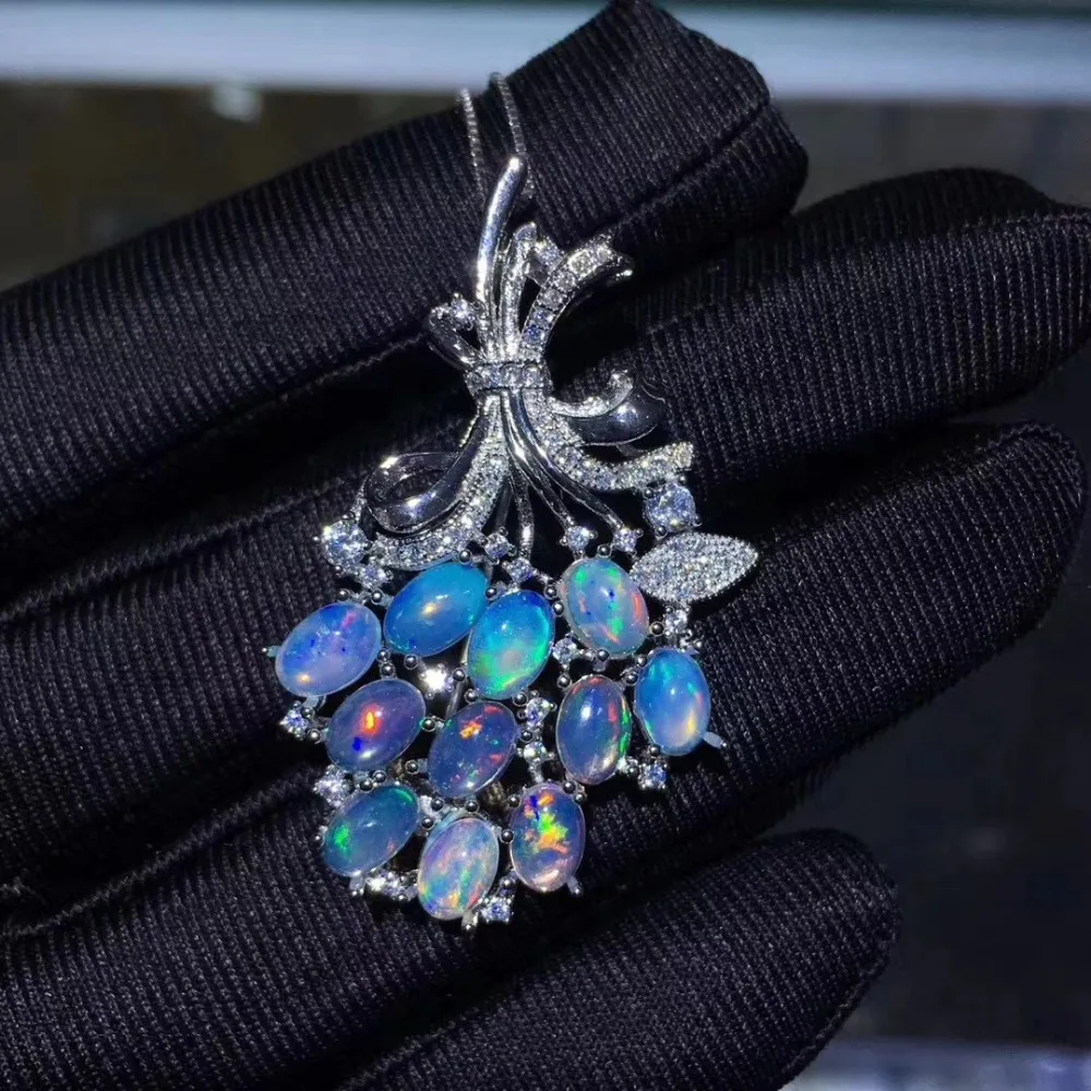 Женская Брошь в виде винограда с разноцветным опалом|jewelry brooch|jewelry jewelryjewelry women |