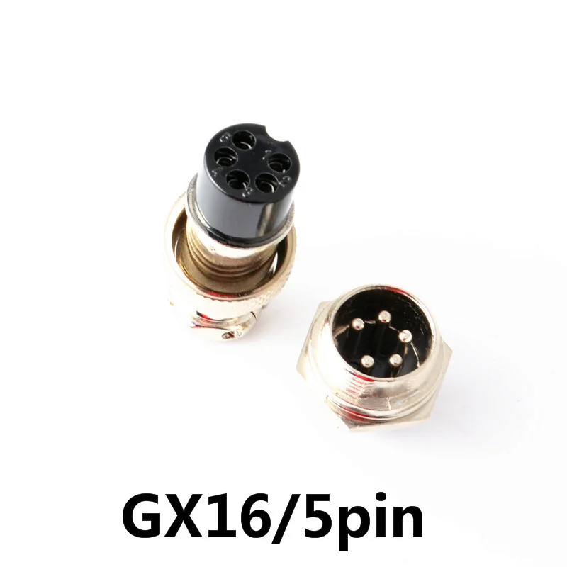 1 комплект GX16 5Pin 5 P 16 мм Мужской и Женский провода Панель разъем круговой авиации