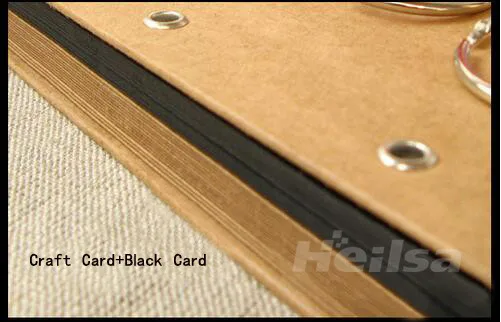Классная черная Обложка большой 36*26 см фотоальбом ручной работы DIY Скрап черная карта крафт-бумага листы винтажный альбом для зарисовок альбом 38 листов 76P