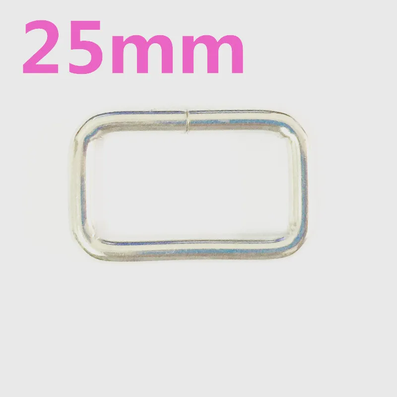 Пряжка металлическая прямоугольная серебристая 1 дюйм 2 5 см 50 шт./лот аксессуары