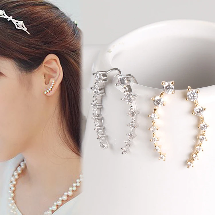 1 пара элементов Женская Блестящая фотография золотистый и серебристый цвет