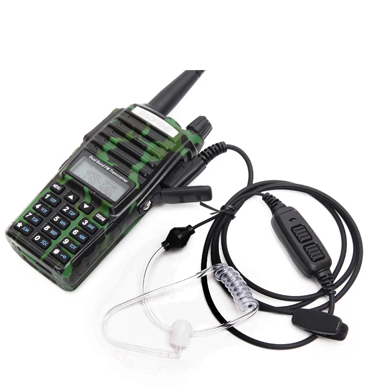 Портативная рация Baofeng UV 82 Plus с двойным PTT мощностью 8 Вт VHF UHF дальность действия 10