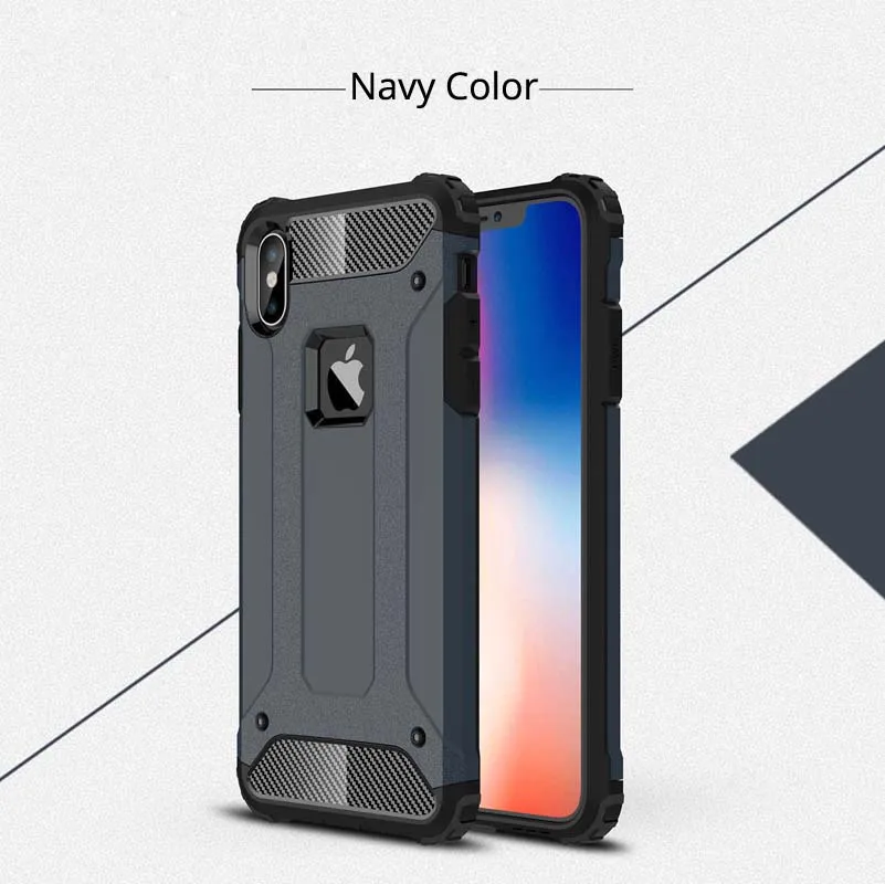 Чехол для iPhone 11 Pro Max XS XR X 8 Plus 7 6 6s 5S SE, чехол, защитный силиконовый противоударный Гибридный Твердый чехол для телефона на заднюю панель