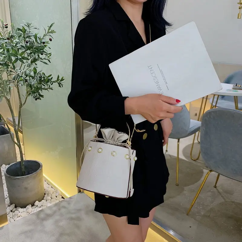 JI HAO/брендовая дизайнерская женская сумка модные однотонные сумки на плечо из