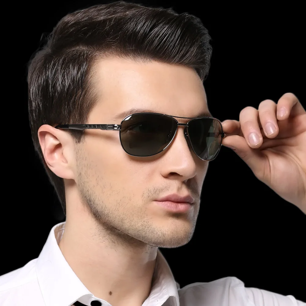 

BUICK Famous Top Brand Sunglasses Men Alloy Frame Driving Sunglass Retro Sun Glasses UV400 Shades Fashion Eyewear BK8506