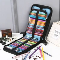 large pencil case 72120 holes folding student pen stationery art markers drawer painting box school office storage bags gift