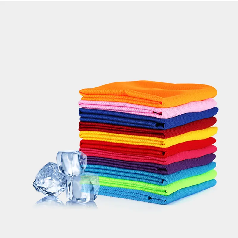 1pcs 30*90cm Solid Color Men Women Cool Sport Sweat Absorbing Towel Ice Cooling Gym Face Towels toalla Gift 42153|towel ice|gym face towelabsorbent