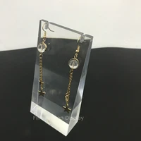 transparent acrylic necklace pendant display stand acrylic jewellery earrings display blocks chain display holder