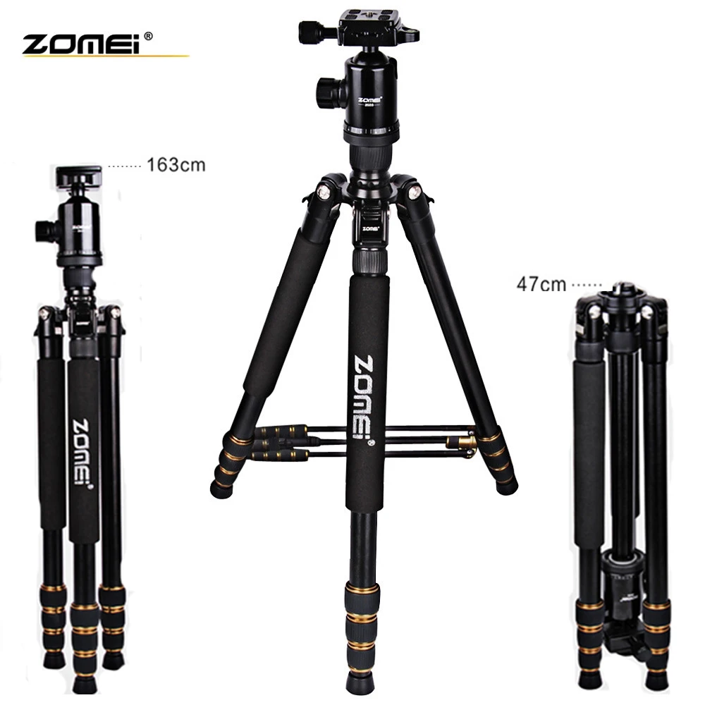 Zomei Z688 профессиональный компактный алюминиевый сверхмощный штатив монопод и