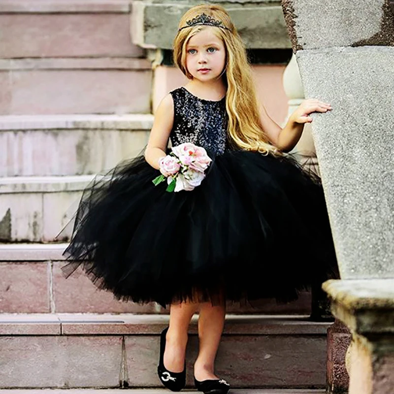 girls sequin dress girl prom dresses toddler princess costume kids party clothes 2019 baby summer for children | Детская одежда и