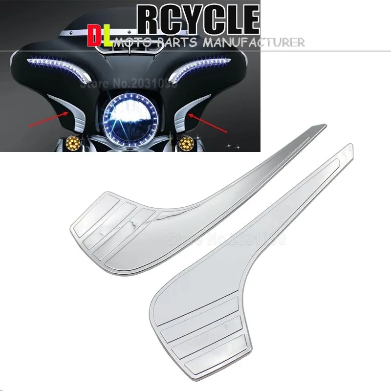 

Хромированные детали для мотоциклов, трехлинейные Обтекатели для Harley Electra Street Glide Trike 2014-2016