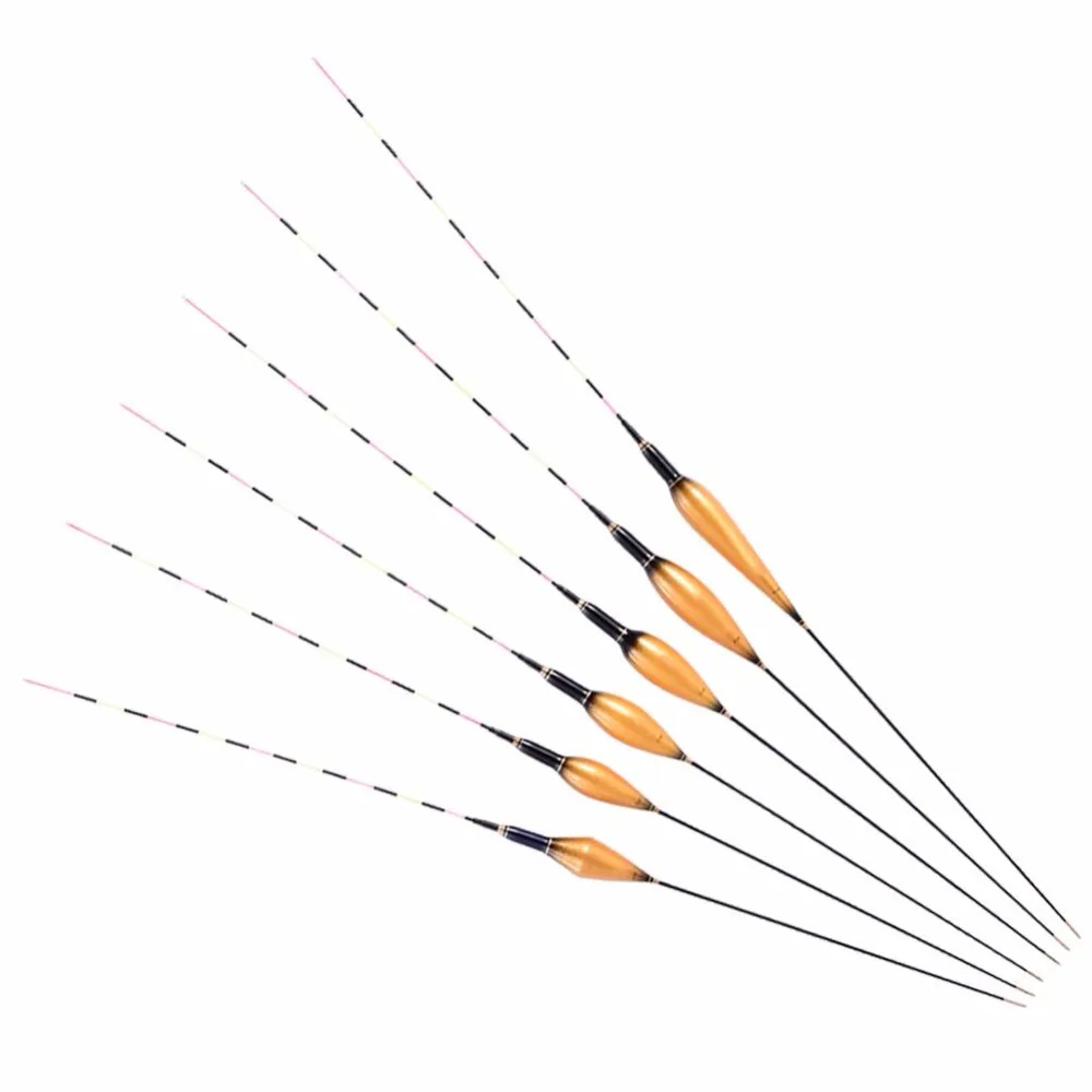 6 моделей LED Светящиеся плавающие золотые композитные нано рыболовные пробки Pesca