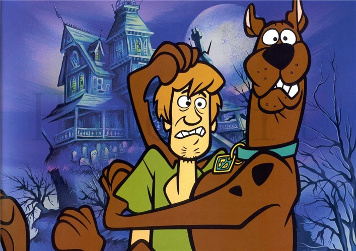 Серый Scooby doo плакат ясное изображение наклейки на стену украшение дома высокое качество печать белая бумага с покрытием домашний арт бренд - Цвет: Серый