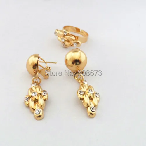 Элегантные Золотые комплекты украшений! Гарантия хорошего качества! Африканская