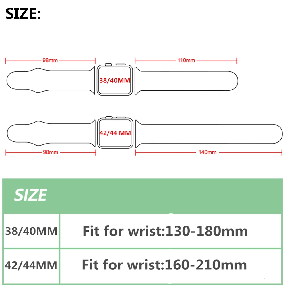 YUKIRIN спортивный силиконовый ремешок для Apple Watch чехол 38 42 мм 40 44 iwatch серии 5 4 3 2 1