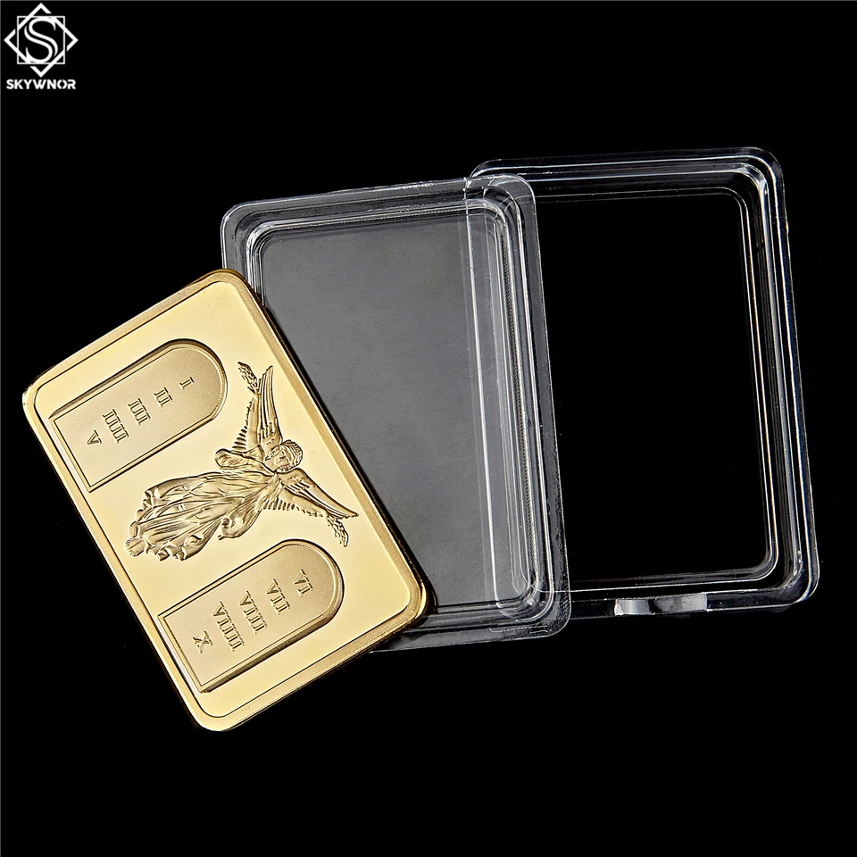 Золотой/Серебряный Христос хорошая пятница Иисуса и ангела Bullion Сувенирный
