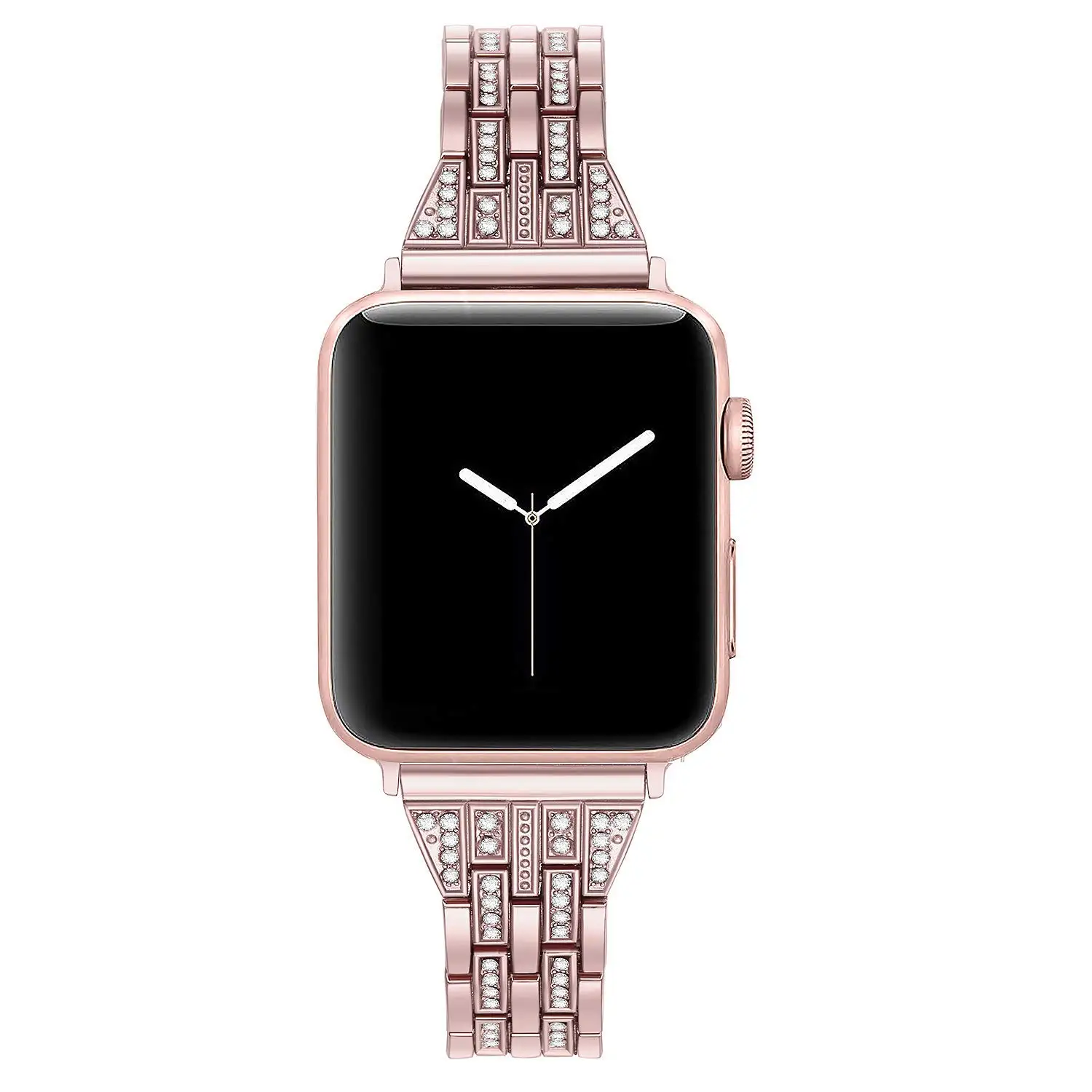 Ремешок из нержавеющей стали с бриллиантами для Apple Watch 38 мм 42 40 44 женский ремешок