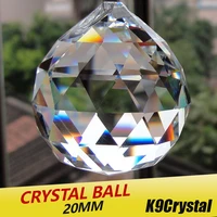 20pcslot 20mm glass crystals for chandeliers faceted hanging ball crystal drops for chandelier parts for home decoration