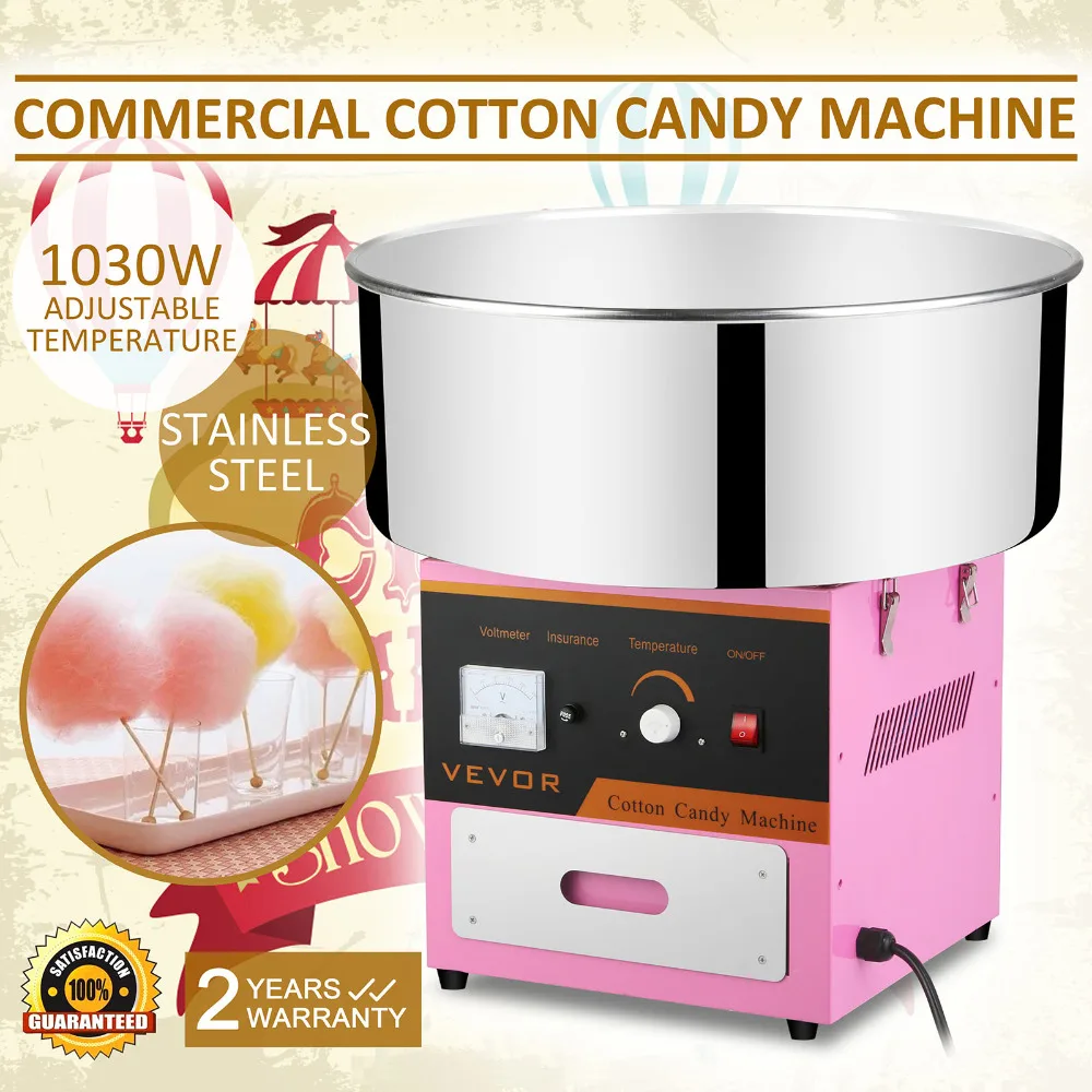 

Brand New Commercial Electric Cotton Candy Machine Floss Maker Pink