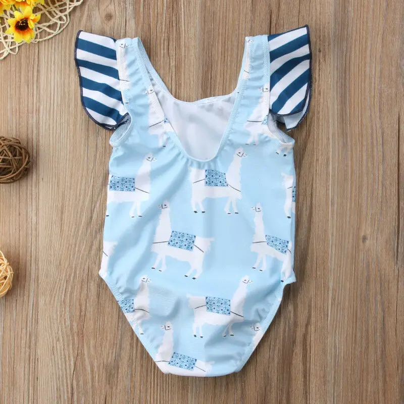 Новые Семейные бикини для маленьких девочек детские Танкини с мультяшным