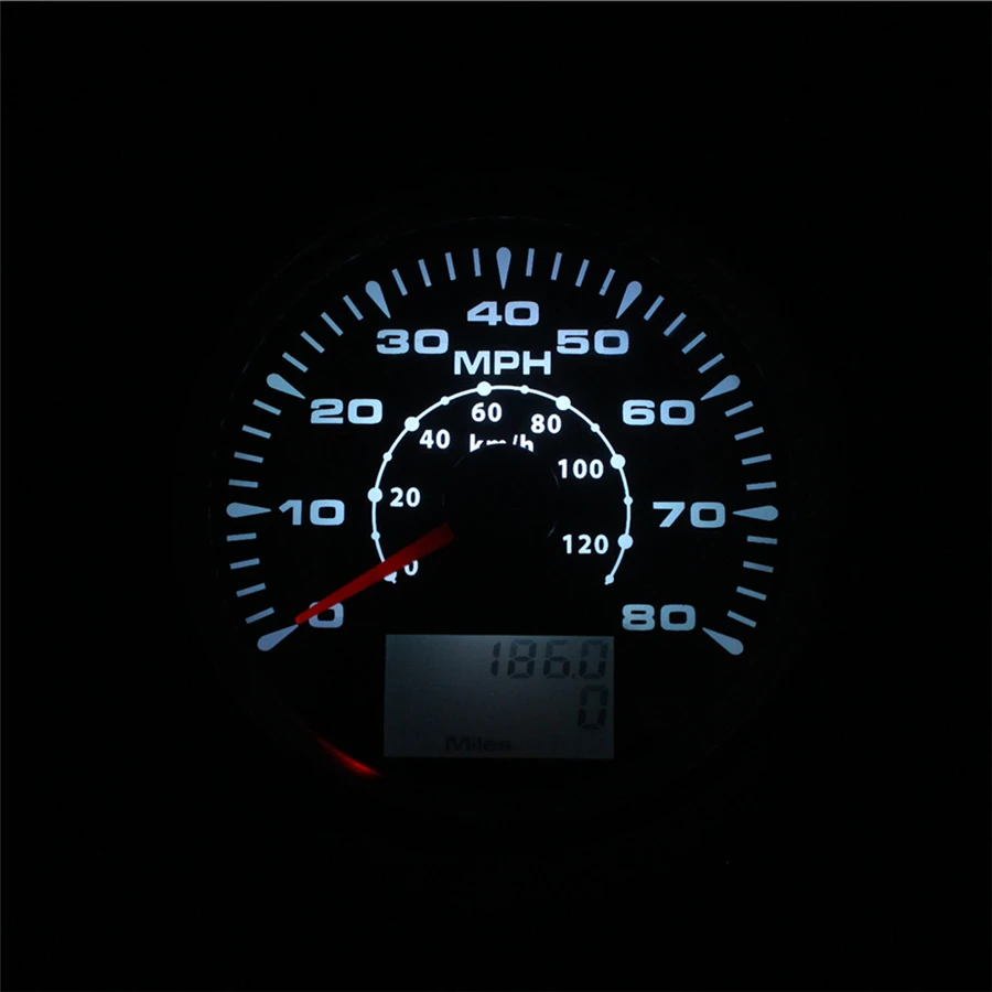 85 мм автомобиль грузовик двигатель Gps скорость метр модификация 0-80mph ЖК-дисплей скорость одометр 0-120 км/ч скорость Mileometer путешествия Cog датчик для авто