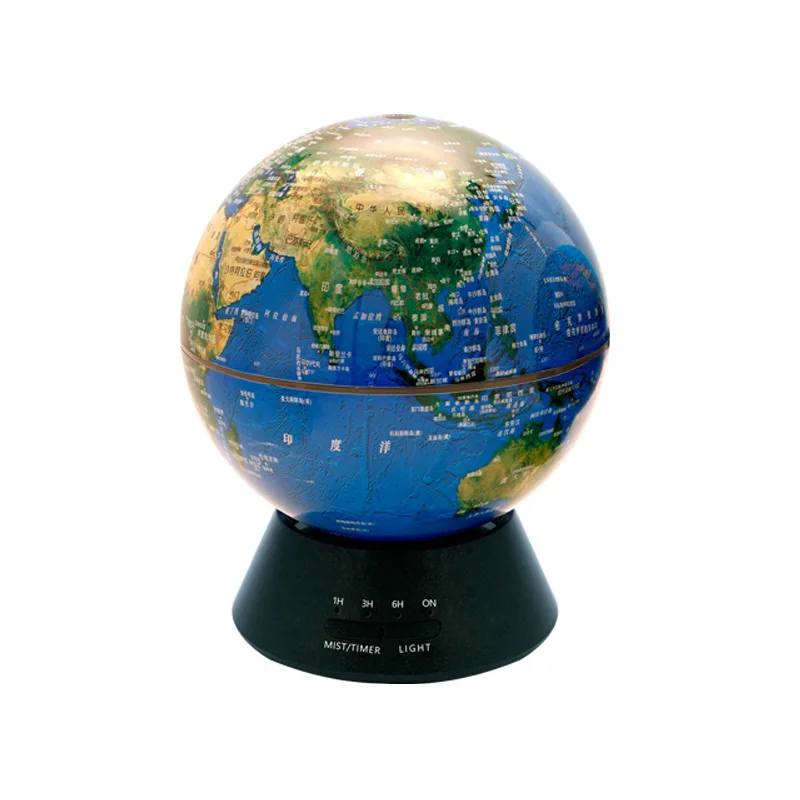 

Mini Ultrasonic Air Humidifier USB Home Essential Oil Diffuser Mist Maker 7 Led Light Changing Globe World Map Sarmocare