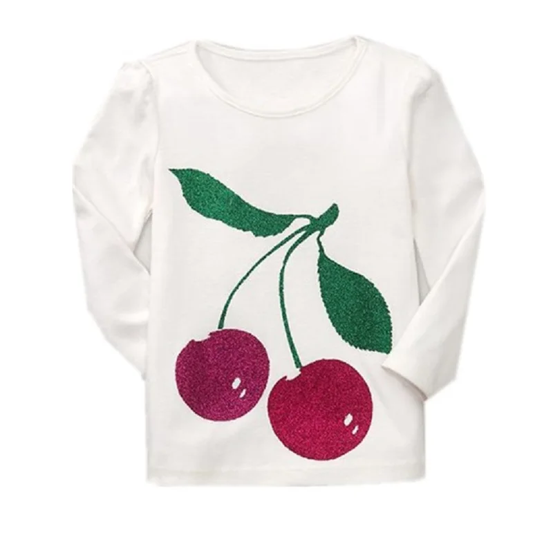 Детские футболки cherry для девочек детские толстовки одежда с длинным рукавом топы